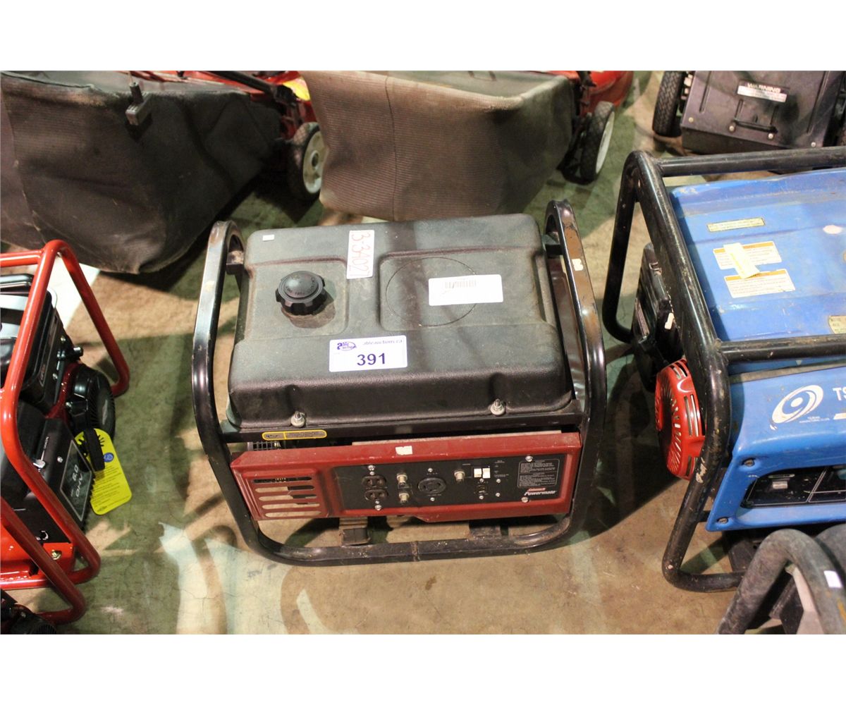 COLEMAN POWERMATE 3000 WATT GAS GENERATOR Able Auctions