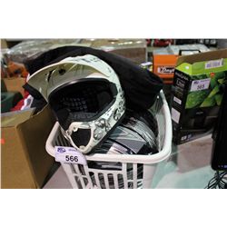 BASKET OF MOTOCROSS GEAR