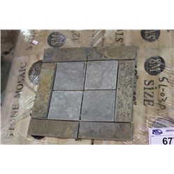 PALLET OF 12 X 12 SHEETS OF SL-03A SLATE MOSAIC WALL TILE