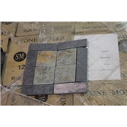 PALLET OF 12 X 12 SHEETS OF SL-03B SLATE MOSAIC WALL TILE