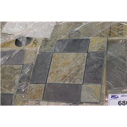 PALLET OF 12 X 12 SHEETS OF SL-01B SLATE MOSAIC WALL TILE