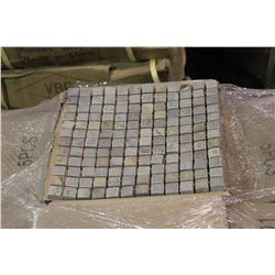 PALLET OF 12 X 12 SHEETS OF 1 X 1 GOLD RIVER MOSAIC WALL TILE