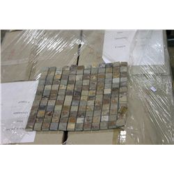 PALLET OF 12 X 12 SHEETS OF 1 X 1 CHINA MULTI MOSAIC WALL TILE