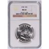 Image 1 : 1958 FRANKLIN HALF DOLLAR, NGC MS-64