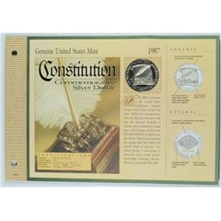 1987 PROOF CONSTITUTION COMMEN DOLLAR