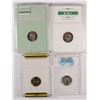 Image 2 : (4) SLABBED PROOF ROOSEVELT DIMES (61, 62, 63, 93-S)