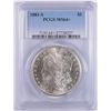 Image 1 : 1881-S MORGAN SILVER DOLLAR, PCGS MS-64+   NICE!