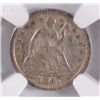 Image 2 : 1847 SEATED LIBERTY HALF DIME, NGC AU-55