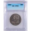 Image 1 : 1833 BUST HALF DOLLAR, ICG EF-45