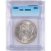 Image 1 : 1886 MORGAN SILVER DOLLAR, ICG MS-66