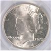 Image 2 : 1924 PEACE SILVER DOLLAR, PCGS MS-64+  WHITE