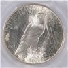 Image 3 : 1924 PEACE SILVER DOLLAR, PCGS MS-64+  WHITE