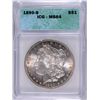 Image 1 : 1890-S MORGAN SILVER DOLLAR, ICG MS-64  GREAT TONING!