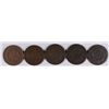 Image 2 : LOT of (5) LARGE CENTS, 1824, 1828, 1829, 1837, 1838, VARIOUS GRADES