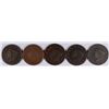 Image 1 : LOT of (5 ) LARGE CENTS, 1819, 1822, 1827, 1837, 1838, VARIOUS GRADES