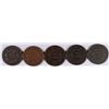 Image 2 : LOT of (5 ) LARGE CENTS, 1819, 1822, 1827, 1837, 1838, VARIOUS GRADES
