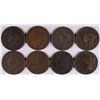 Image 1 : LOT of (8) LARGE CENTS, 1835, 2- 1837, 4- 1838, 1839, VARIOUS GRADES