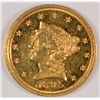 Image 1 : 1895 PROOF $2.5 GOLD LIBERTY GEM PROOF