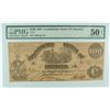 Image 1 : 1861 $100 CONFEDERATE STATES OF AMERICA (T-13) PMG 50 EPQ