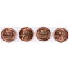 Image 2 : ( 3 ) ORIGINAL GEM BU ROLLS OF 1954 LINCOLN CENTS, ( 150 COINS TOTAL )
