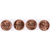 Image 2 : ( 3 ) ORIGINAL GEM BU ROLLS OF 1954 LINCOLN CENTS, ( 150 COINS TOTAL )