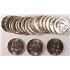 Image 1 : ORIGINAL GEM BU ROLL ( 20 ) COINS 1955 FRANKLIN HALF DOLLAR ROLL