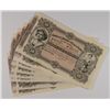 Image 1 : ( 10 ) PCS UNCIRCULATED 1883 URUGUAY 10 PESOS NOTES, RARE!!