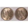 Image 1 : 1922 AND 1925 PEACE SILVER DOLLAR, BOTH AU/BU