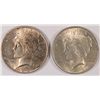 Image 1 : 1922 AND 1923 PEACE SILVER DOLLAR, BOTH AU/BU