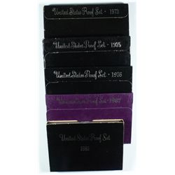 (5) US PROOF SETS (73, 75, 76, 81, 87)