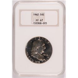 1962 FRANKLIN HALF DOLLAR, NGC PROOF-67