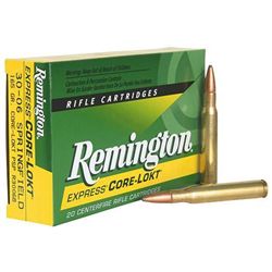 Rem Ammo R3006B Core-Lokt 30-06 Spg Pointed Soft Point 165 GR 20Box/10Case UPC # 47700055206-2 cases