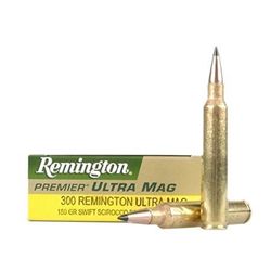 Rem Ammo PR300UM3 Premier 300 Rem Ultra Mag SSB 180 GR 20Box/10Case UPC # 47700350103 1 Case