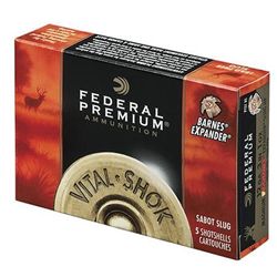 Federal P151TC Premium Vital-Shok 12 ga 3" 11/16oz Sabot Slug Shot 5Bx/50Cs 29465029234 1-case