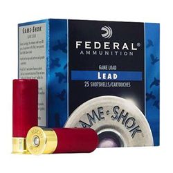 Federal H1634 Game Shok High Brass Lead 16 ga 2.75" 1-1/8z 4 Shot 25Bx/10Cs 29465004514 1-case