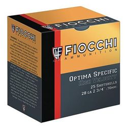 Fiocchi 28HV75 High Velocity Shotshells 28 ga 2.75" 3/4oz 7.5 Shot 25Box/10Case 762344703558 1-case