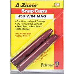 A-Zoom 12267 Snap Caps Rifle 458 Winchester Magnum Aluminum 2 in each Pack 666692122675 11 packs