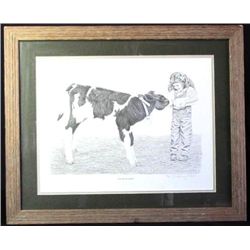 Numbered Pencil Repro Western Art Signed by Artist-A