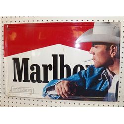 Smoking Accessories - Vintage Marlboro Sigarette Tin With Hinged Lid, 9