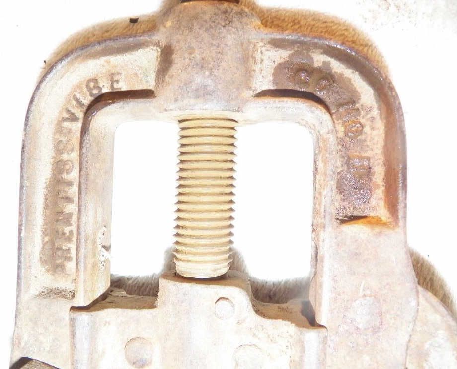 Vintage Pipe Vise & Stand Vintage Antique Cast Iron Prentiss Pipe Vise