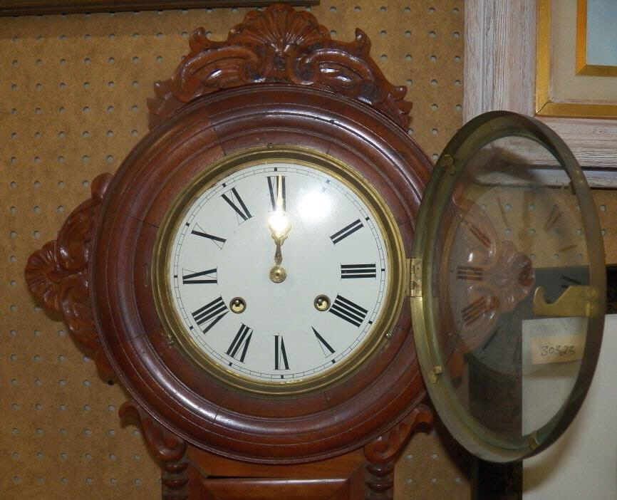 30 Day Regulator Clock Vintage Style Regulator 30Day Wall Clock Oak
