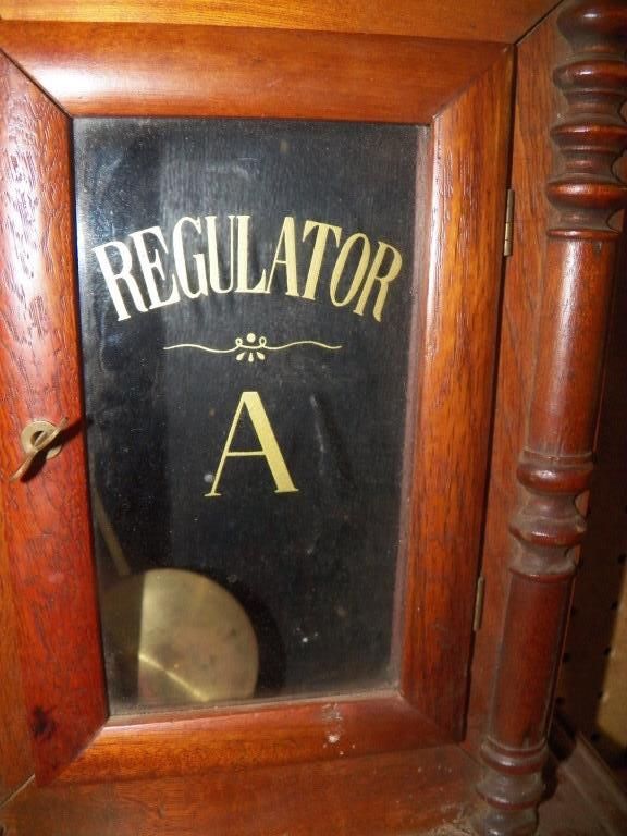 30 Day Regulator Clock Vintage Style Regulator 30Day Wall Clock Oak
