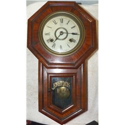18  Regulator Clock Clock Marked on face KA, Eight Days Roll. Very nice looking clock