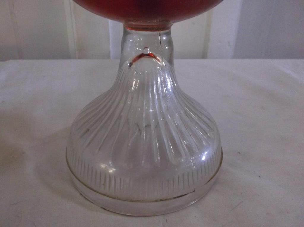 Vintage Oil Lamp From Grand Rapids Michigan marked White Flame Grand Rapids Michigan lantern h
