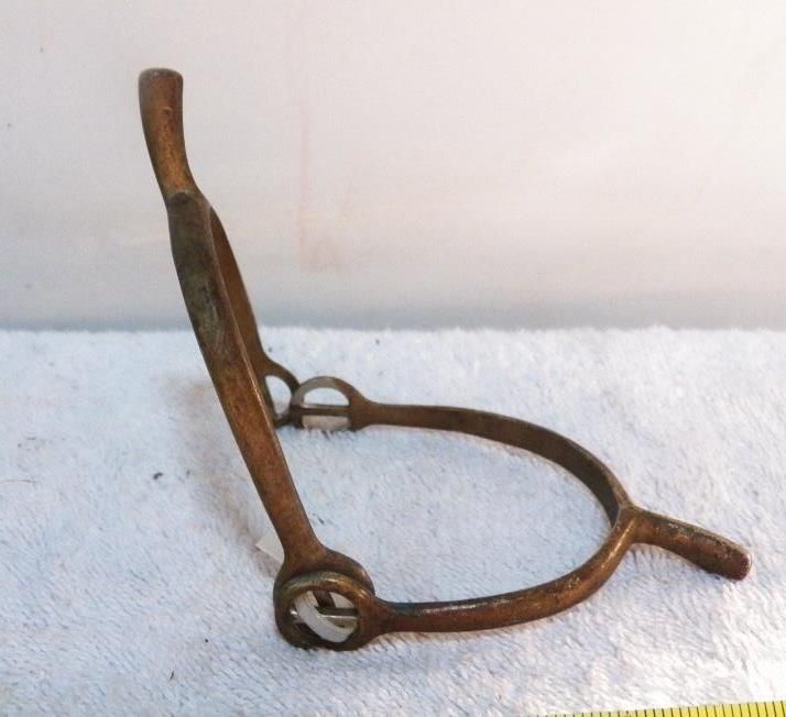 English Riding Spurs Marked on the inner heel, inside the shank area