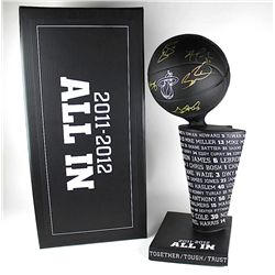 2011-12 Miami Heat Player Issued & Championship Trophy Team-Signed by (12) with LeBron James, Dwyane