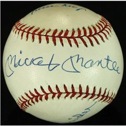 Mickey Mantle, Willie Mays & Duke Snider Signed ONL Baseball (JSA LOA)