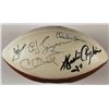 Image 1 : Football Signed by (12) HOF & Stars with Walter Payton, Bart Starr, Terry Bradshaw (JSA LOA)