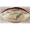 Image 2 : Football Signed by (12) HOF & Stars with Walter Payton, Bart Starr, Terry Bradshaw (JSA LOA)