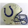 Image 1 : Peyton Manning Signed Colts Full-Size Proline Helmet (JSA COA)